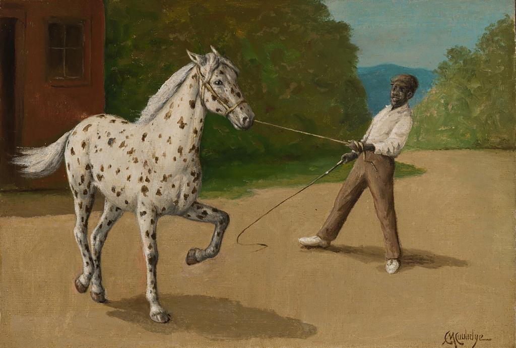 "The Stable Favorite" by Cassius Marcellus Coolidge (Courtesy Cross Gate Gallery)
